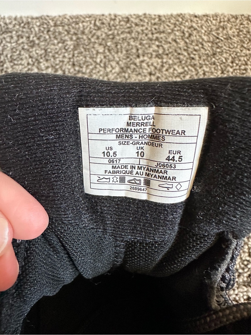 Merrell Men's Moab 2 MID Beluga Waterproof Hiking Boots Size 10.5 - Picture 7 of 13